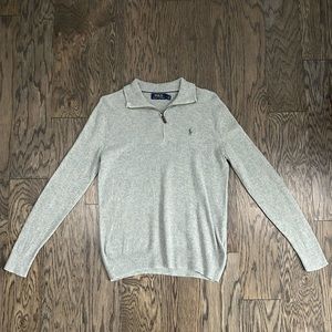Ralph Lauren Grey Silk Pullover